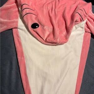 Pink and White Shark Bodysuit